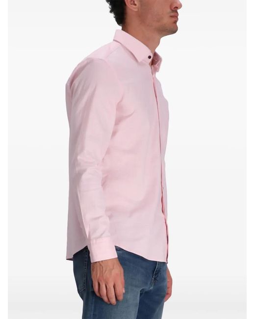 Boss Pink Cotton Shirt for men