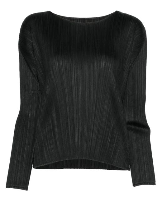 Pleats Please Issey Miyake Monthly Colors: November トップ Black