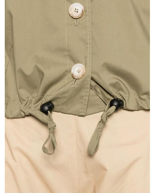 Carla G Green Soti Drawstring-Hem Flap-Pocket Shirt
