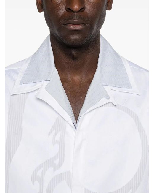 Casablanca White Patterned Shirt for men