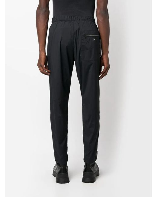 Herno Blue Resort Drawstring-Waist Tapered Trousers for men