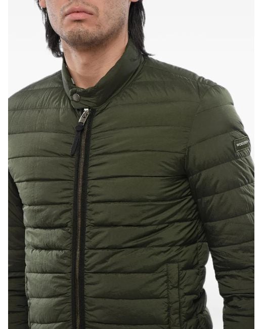 Woolrich Green Sundance Quilted Puffer Jacket for men