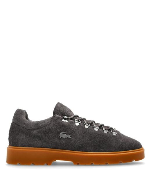 Lacoste Black Base Shot Suede Sneakers for men