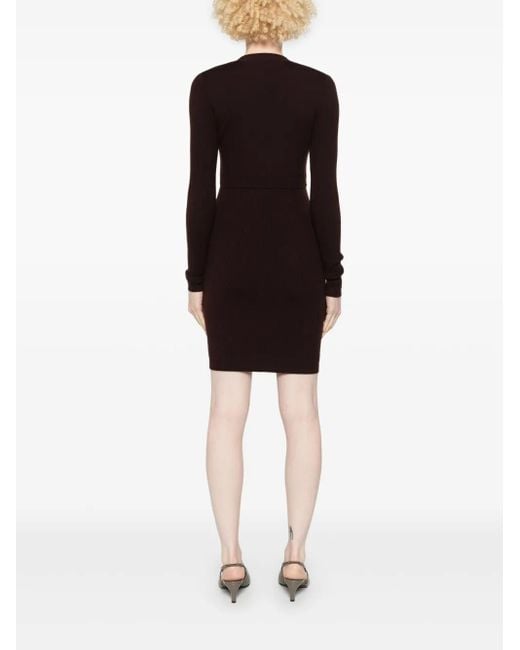 Pinko Brown Riserva Mini Dress