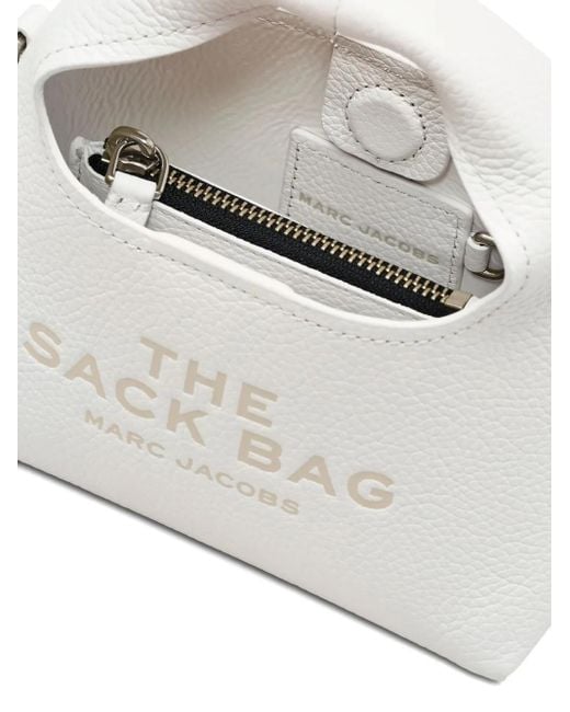 Marc Jacobs White The Micro Tote Bag Sack