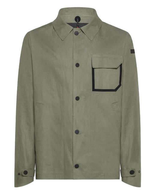 Rrd Green Patch-Pocket Button-Front Jacket for men