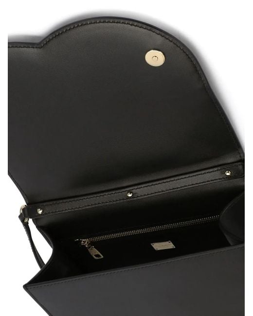 Dolce & Gabbana Black Embossed Crossbody Bag