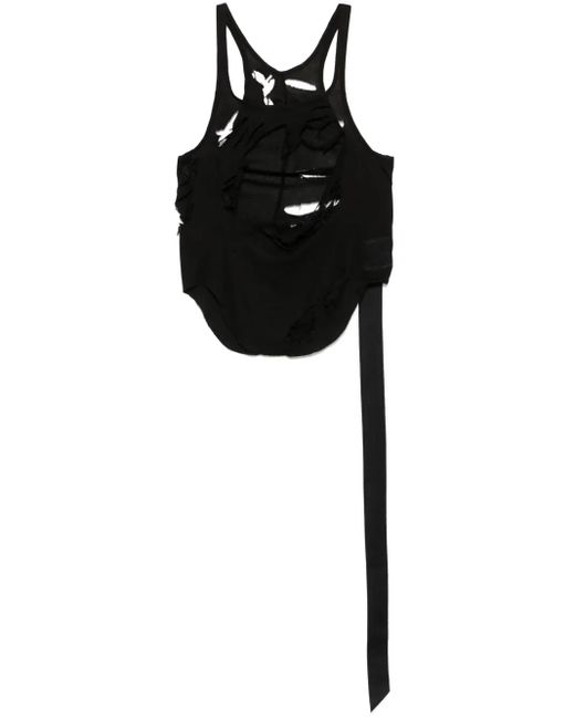 Rick Owens クロップド タンクトップ Black
