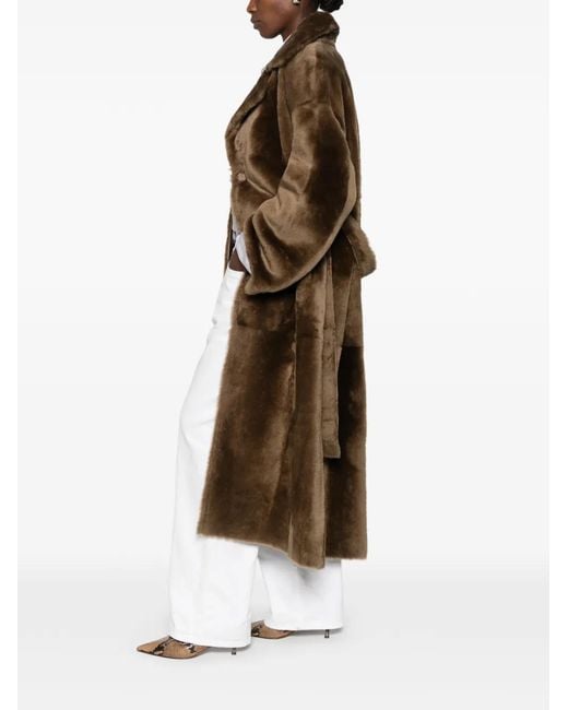 Arma Brown Rien Reversible Shearling Coat