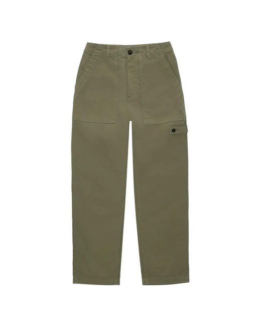Fortela Green Jerry Button-Fastening Trousers