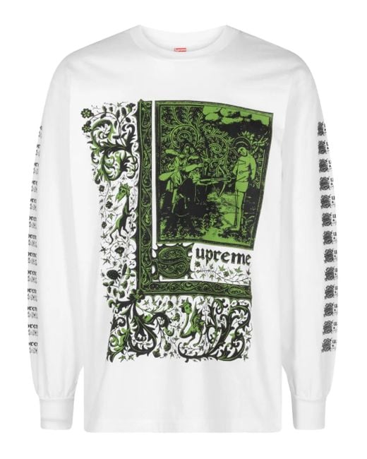 Supreme Green Saint Sebastian T-Shirt for men