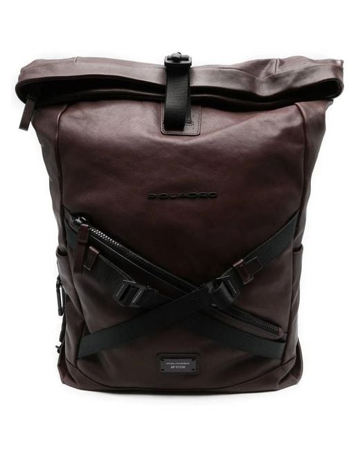 Sac À Dos À Plaque Logo Piquadro pour homme en coloris Black