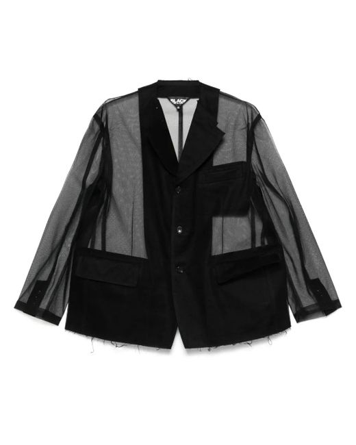 COMME DES GARÇON BLACK チュール ジャケット Black