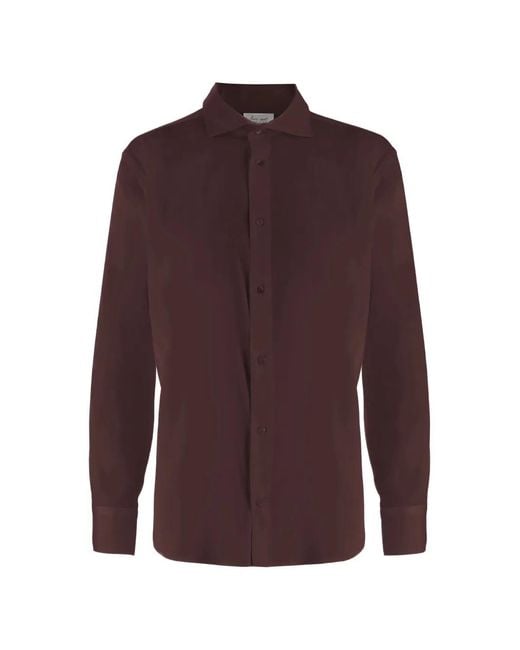 HER SHIRT HER DRESS Purple Button-Fastening Long-Sleeve Shirt