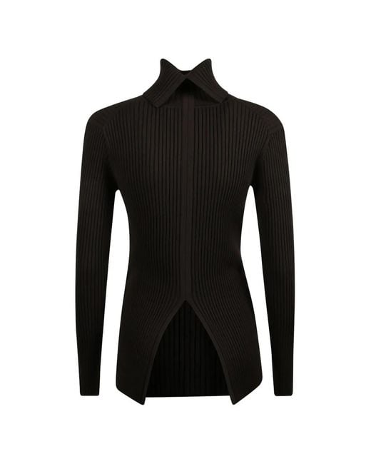 P.A.R.O.S.H. Black Ribbed Sweater