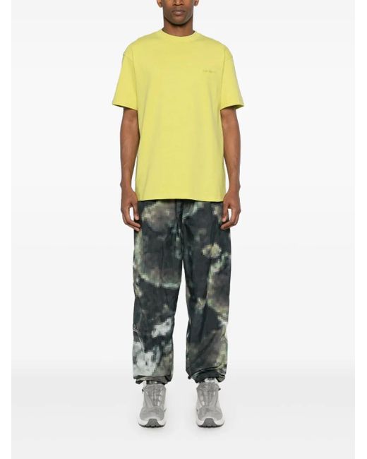 Carhartt Yellow Duster Script Cotton T-Shirt for men