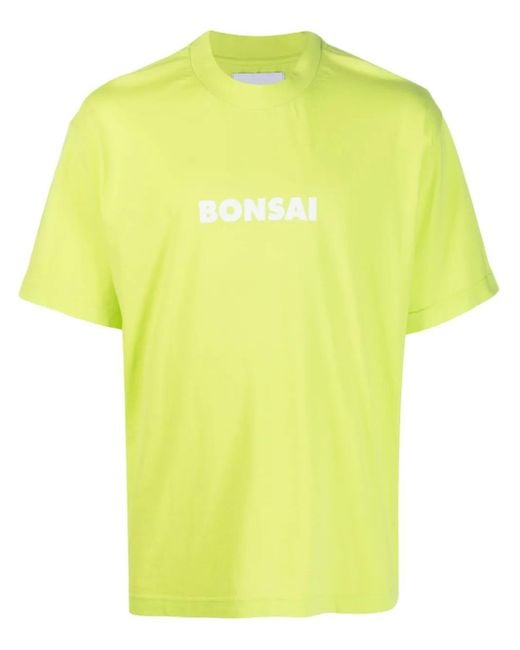 メンズ Bonsai ロゴ Tシャツ Yellow