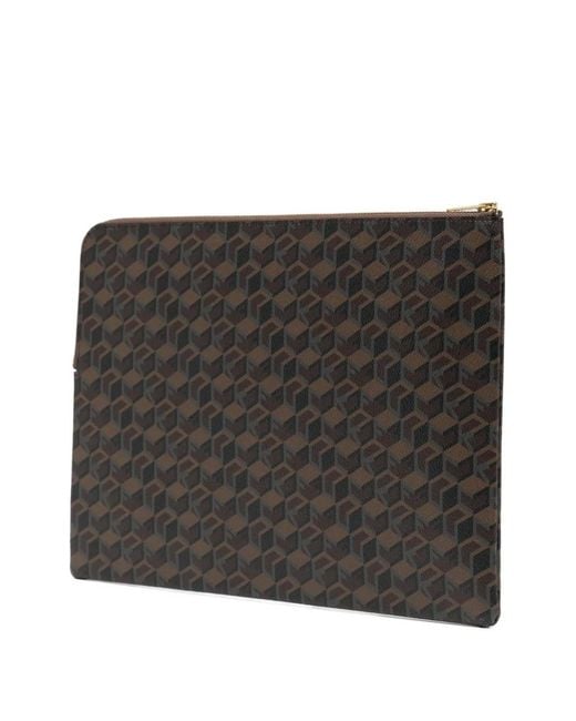 Undercover Black Monogram Clutch Bag