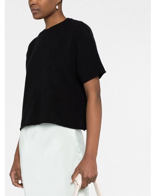 Lisa Yang Black Cila Cashmere Top