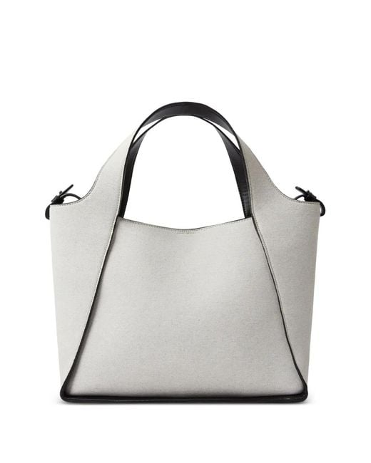 Stella McCartney Black Logo Canvas Tote Bag