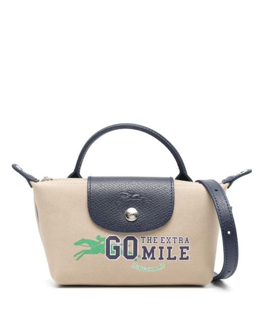 Longchamp Blue Xs Le Pliage Collection Pouch Tote Bag