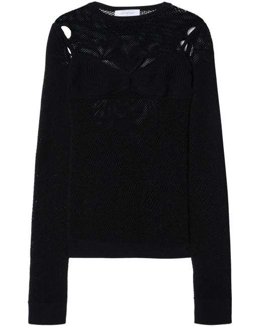 Off-White c/o Virgil Abloh Black Arrow Fishnet Top