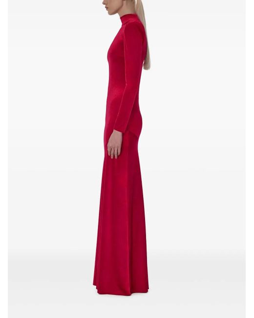 V:PM ATELIER Red Iris Maxi Dress