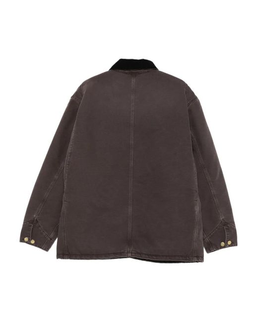 Carhartt Brown Og Chore Corduroy-Collar Coat