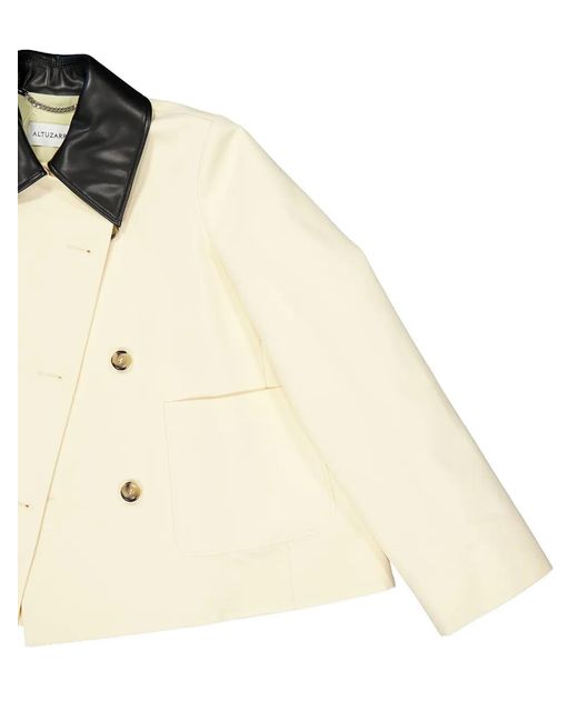 Altuzarra Natural Harburg Double-Breasted Jacket