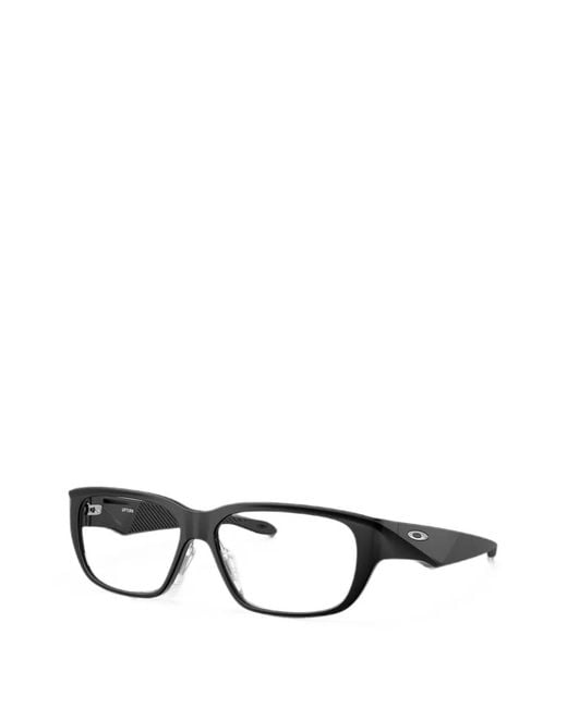 Oakley Black Upturn Rectangle-Frame Glasses