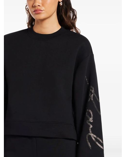 Karl Lagerfeld Sweater Met Geborduurd Logo in het Black