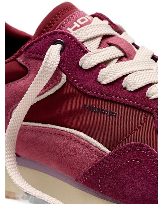 HOFF Purple City Calf Suede-Panelled Sneakers