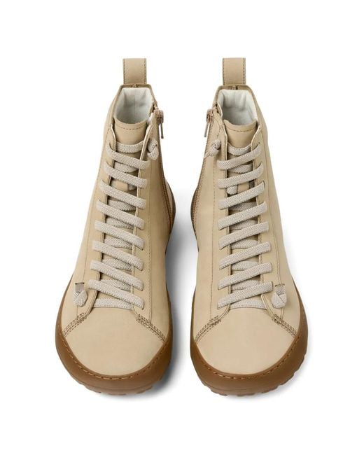 Camper Natural Peu Serra Ankle Boots