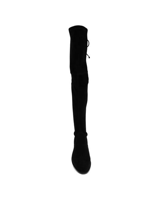 Stuart Weitzman Black Lowland Over-The-Knee Boots