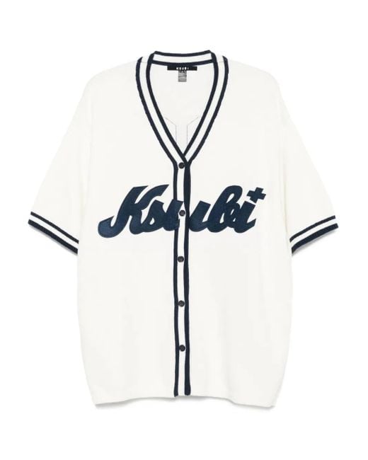Ksubi White Knit Baseball Cardigan