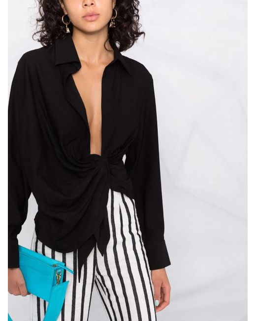 Jacquemus Black La Chemise Bahia