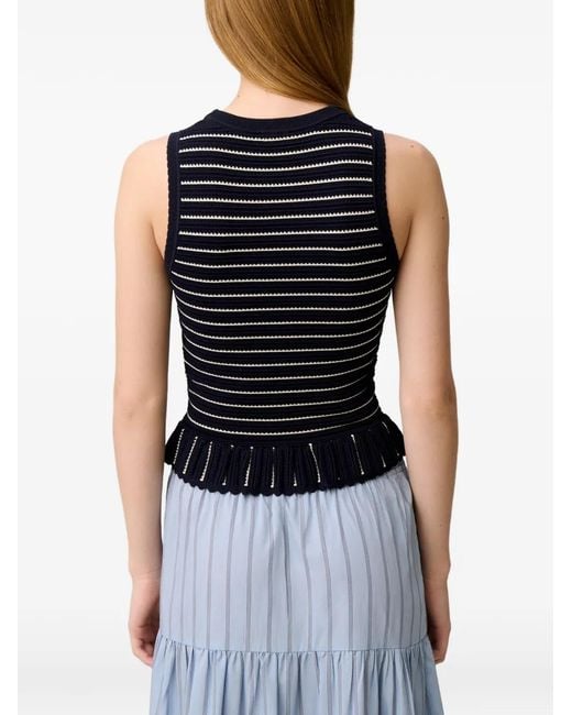 Claudie Pierlot Black Striped Knit Top
