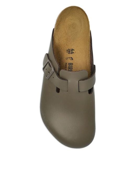 Birkenstock Green Boston Slippers for men