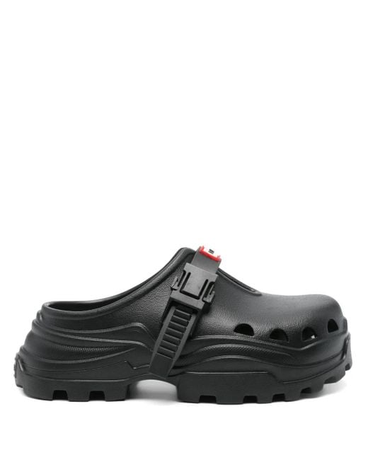 Hunter Black Baltic Mules