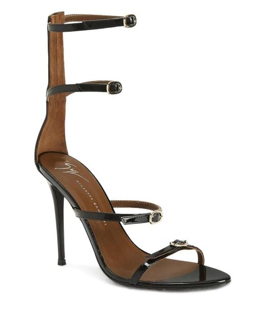 Giuseppe Zanotti White 105Mm Giselle Buckles Sandals