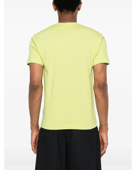 COMME DES GARÇONS PLAY Yellow Logo-Print T-Shirt