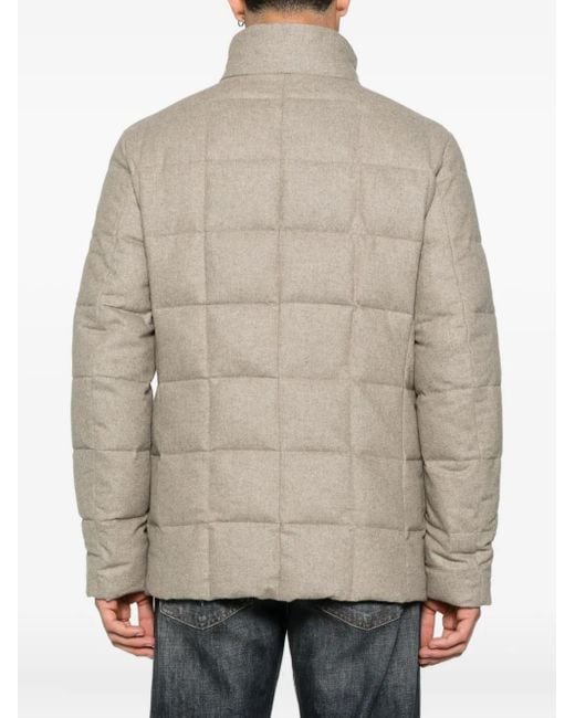 Fay Gray Quilted Buttoned Jacket for men
