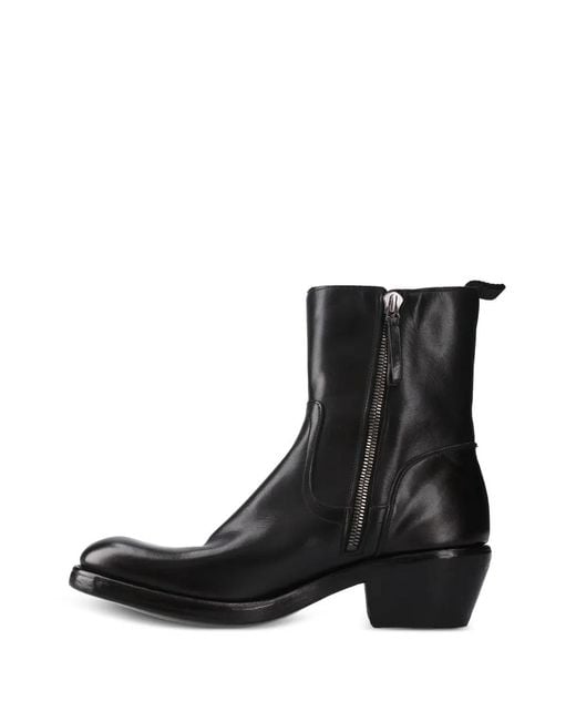 Premiata Black Leather Boots for men
