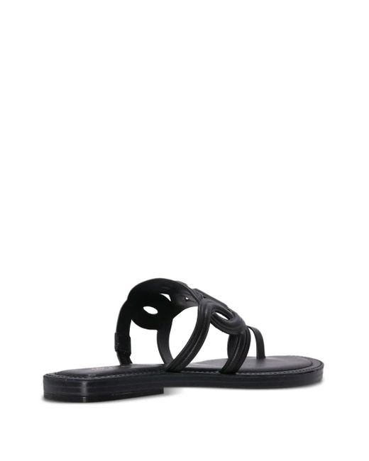MICHAEL Michael Kors Black Alma Leather Sandals