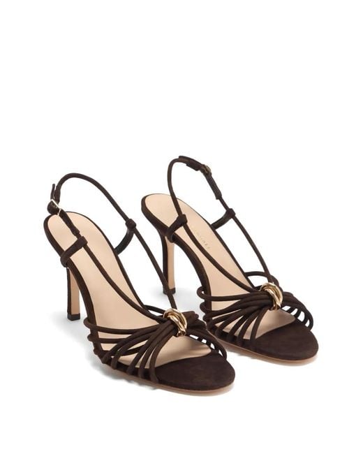 Loeffler Randall Brown Mareka Multi-Strap Sandals