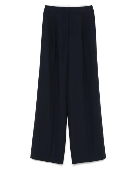 Peserico Blue Straight-Leg Trousers