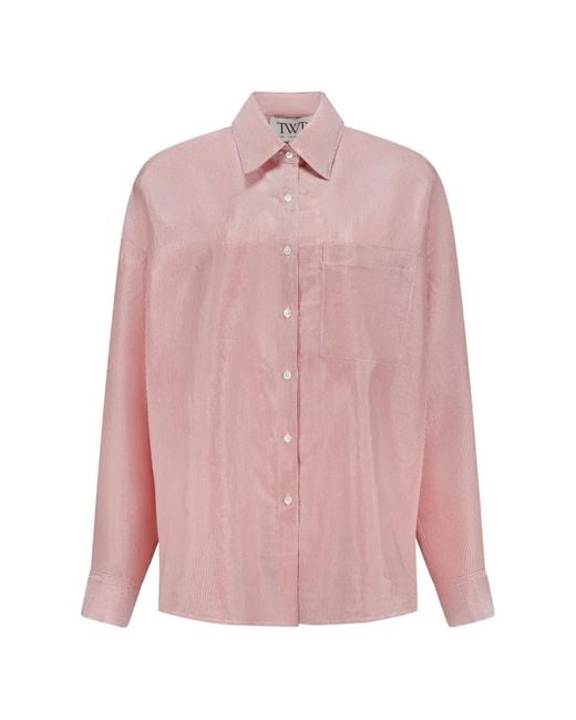 Twp Pink Striped Shirt
