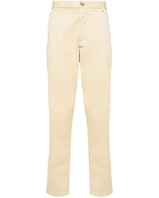 Pantalon chino en coton à coupe droite Boss pour homme en coloris Natural