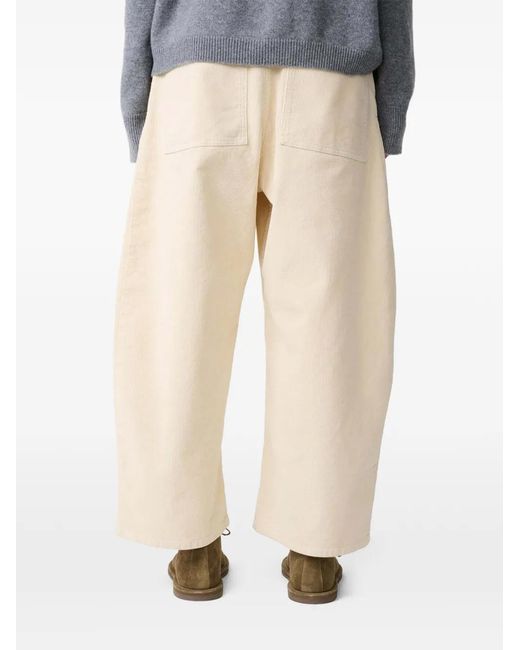 Studio Nicholson White Chalco Corduroy Trousers