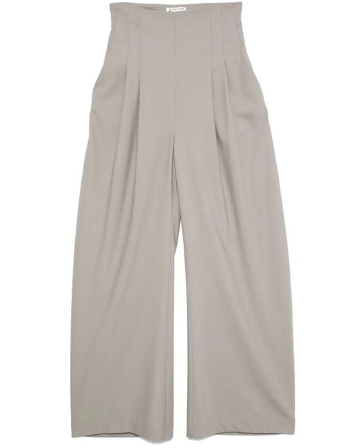 ALESSANDRO VIGILANTE White Pleat-Detail Trousers